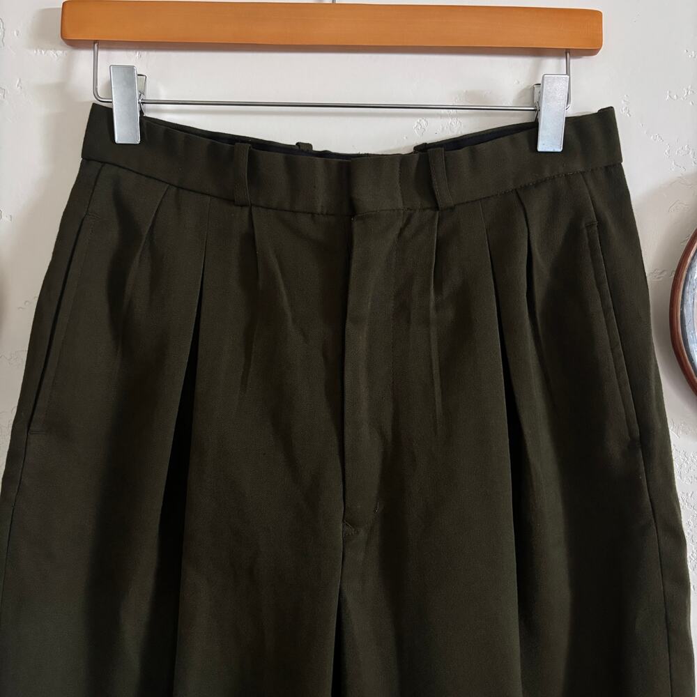Vintage Late 80s/Early 90's Olive Green Pronti Women's Trousers - Picture 2 of 6